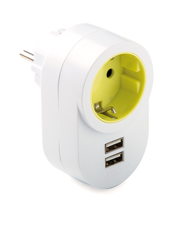 Adapter with 2 USB