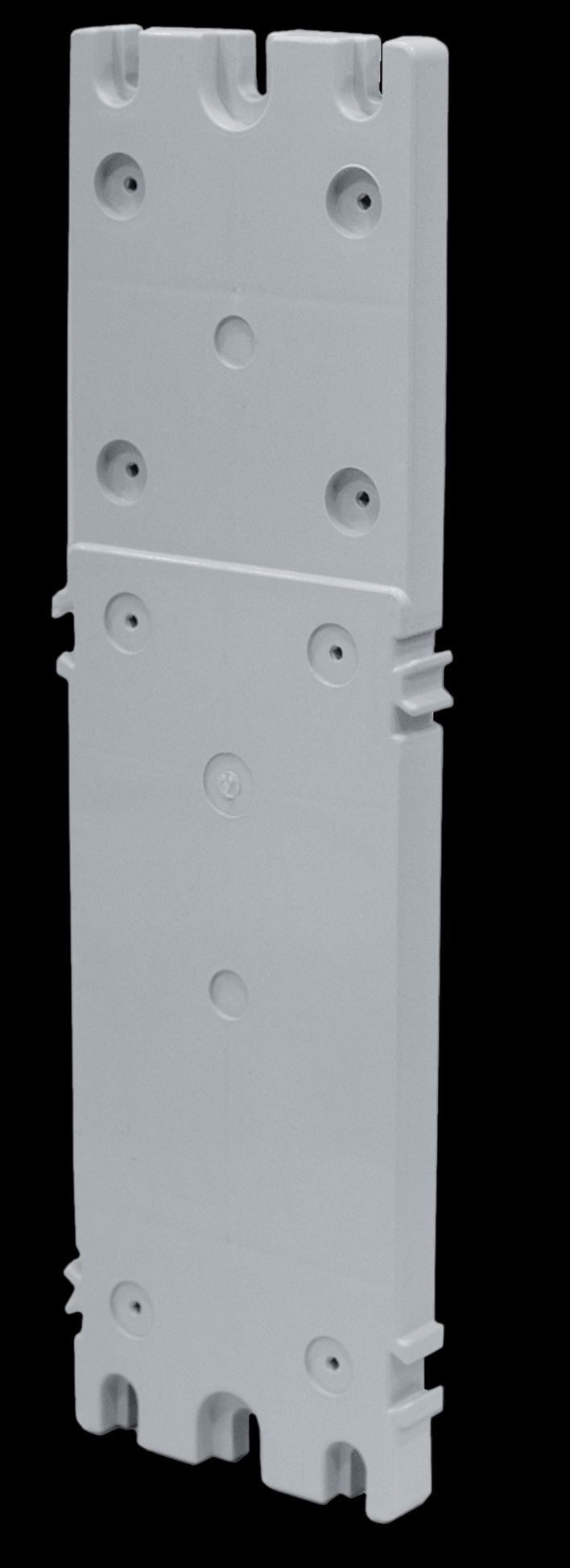 Placa modular para tomas de corriente interblocantes