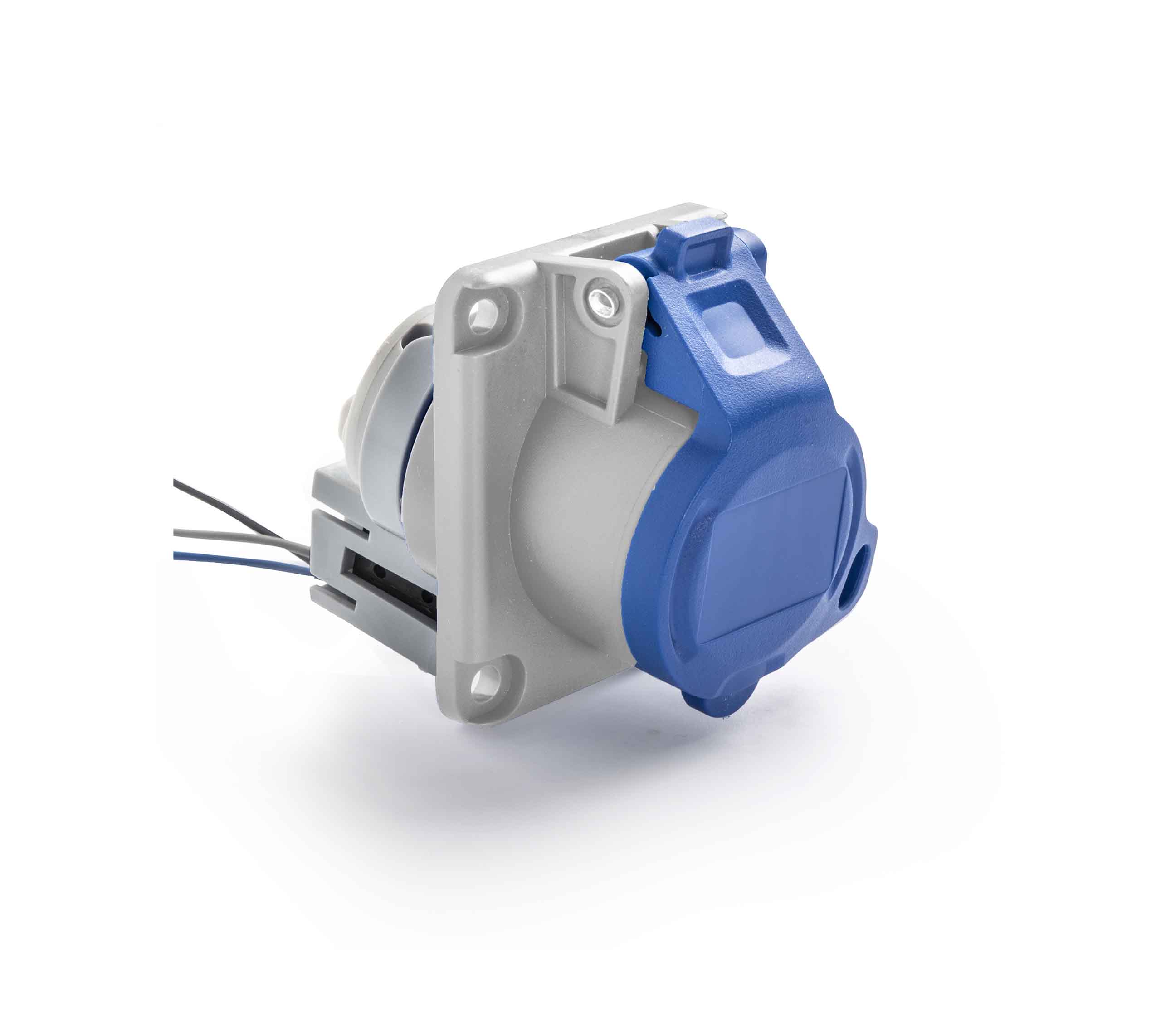 Base Presa Stagna Evila IP44 - 16A 250V - Semplice Per Esterni E Interni Umidi