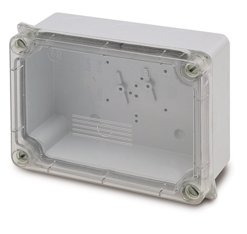 Caja estanca tapa transparente IP55