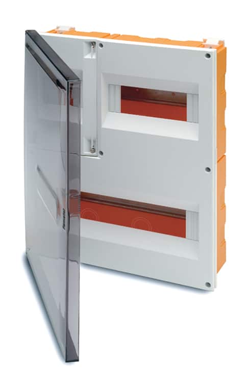 4(ICP) + 22 modules flush mounted cabinet