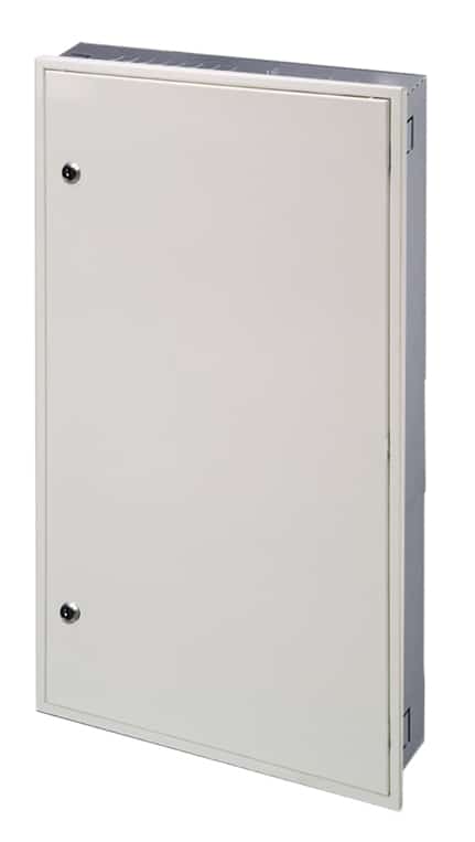 Secondary recessed metal ICT cabinet